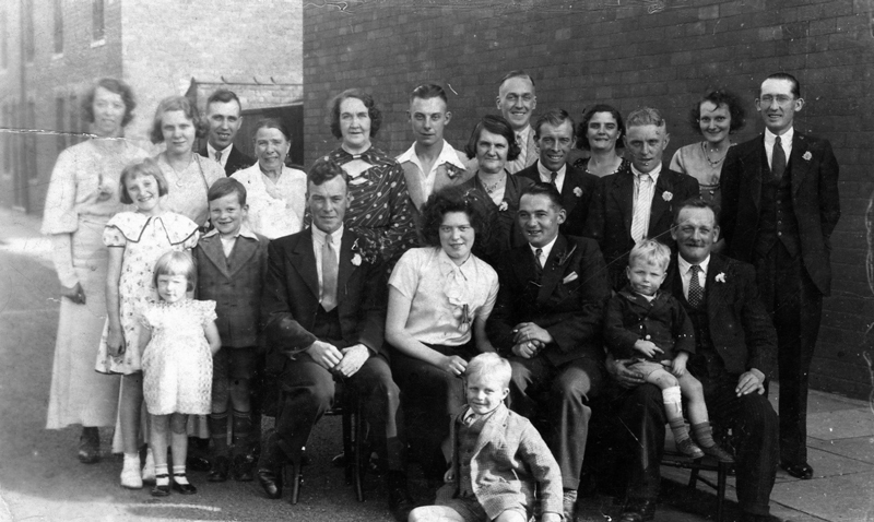 Paddy Mooney and Miriam Hodgson on their wedding day in Goole 1935